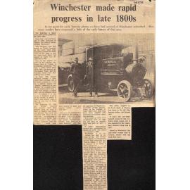 Winchester made rapid progress in late 1800s