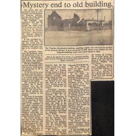 Mystery end to old building