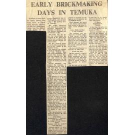 Early Brickmaking Days In Temuka