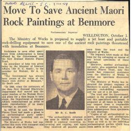 Move To Save Ancient Maori Rock Paintings at Benmore