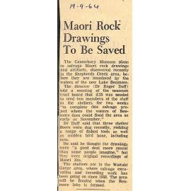 Maori Rock Drawings To Be Saved