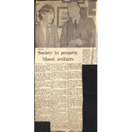 Society to preserve Maori artifacts