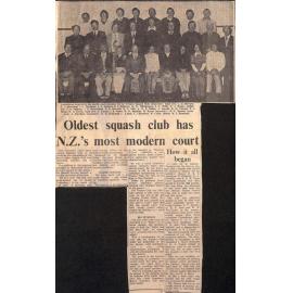 Oldest squash club has NZ's most modern court