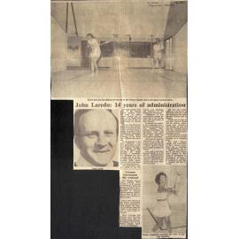 John Laredo: 14 years of administration / Autumn tournament this weekend