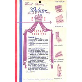 ER Royal Tour 1953 Itinerary 