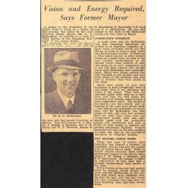 Vision and Energy Required, Says Former Mayor