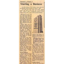 A Century With Morrison's of Geraldine: Chapter 2 - Starting a Business