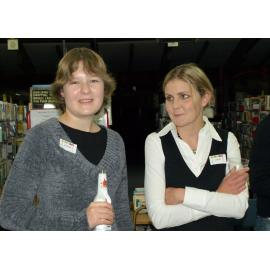 Library staff members at the reunion