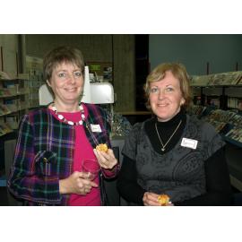 Library staff members at the reunion