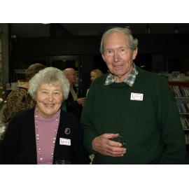 Library staff members at the reunion