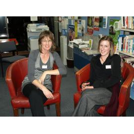 Library staff members at the reunion