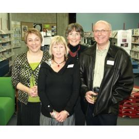 Library staff members at the reunion