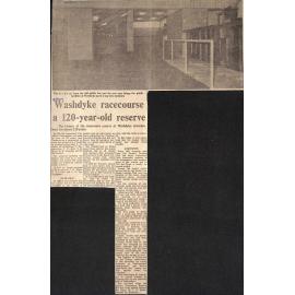 Washdyke racecourse a 120-year-old reserve