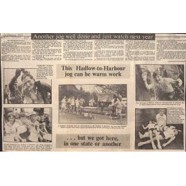 This Hadlow-to-Harbour jog can be warm work… but we got here, in one state or another