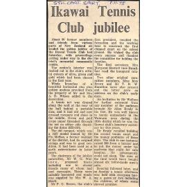 Ikawai Tennis Club jubilee