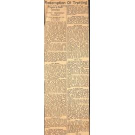 Redemption of Trotting: Progress in South Canterbury, Lowly Beginnings Recalled