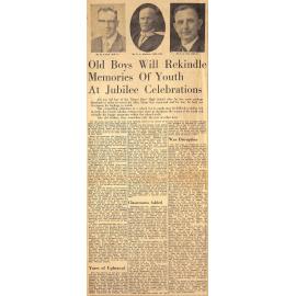 Old Boys Will Rekindle Memories Of Youth At Jubilee Celebrations 