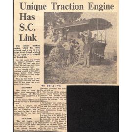 Unique Traction Engine Has SC Link