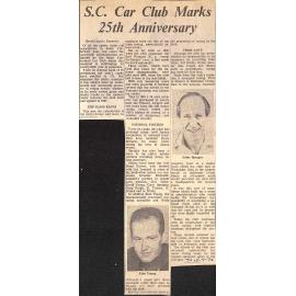 SC Car Club Marks 25th Anniversary