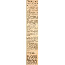 Floral Work Next Week's Main Task 