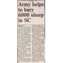 Army helps to bury 6000 sheep in SC