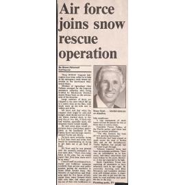 Air force joins snow rescue operation