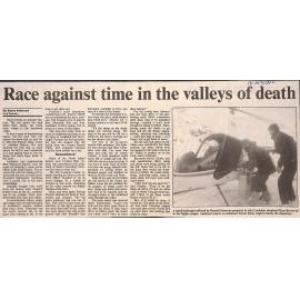 Race against time in the valleys of death