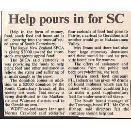 Help pours in for SC