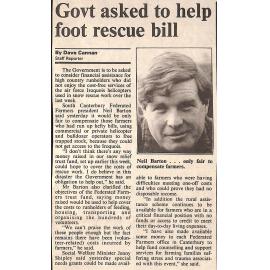 Govt asked to help foot rescue bill