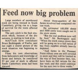 Feed now big problem