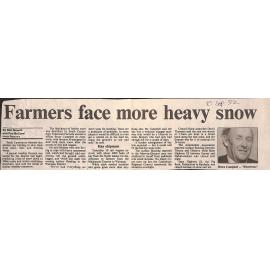 Farmers face more heavy snow