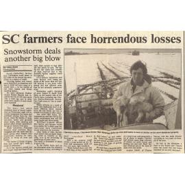 SC farmers face horrendous losses, snowstorm deals another big blow