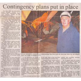 Contingency plans put in place