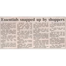 Essentials snapped up by shoppers