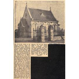 Timaru Cemetery Chapel Demolished