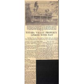 Totara Valley Property Linked With Past