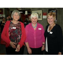 Library staff members at the reunion