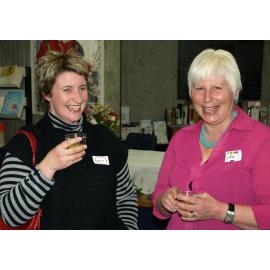 Library staff members at the reunion