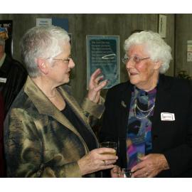 Library staff members at the reunion