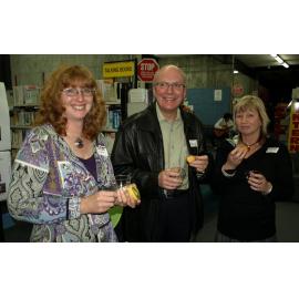 Library staff members at the reunion
