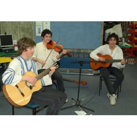 Musicians at library staff members reunion