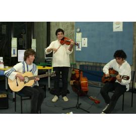 Musicians at library staff members reunion