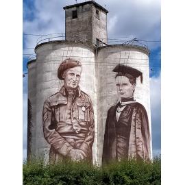 Waimate Grain Silo murals, Eric Batchelor and Margaret Cruickshank