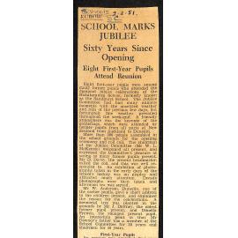 Kurow: School Marks Jubilee, Sixty Years Since Opening