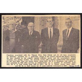 Timaru Boys' High School former rectors