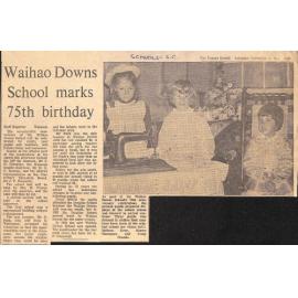 Waihao Downs School marks 75th birthday