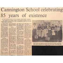 Cannington School celebrating 85 years of existence