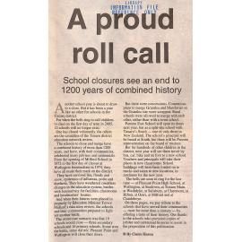A proud roll call: School closures see an end to 1200 years of combined history