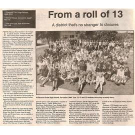 From a roll of 13: A district that's no stranger to closures