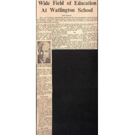 Wide Field of Education At Watlington School
